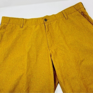 Swiss Tech Hiking Golf Shorts 100% Polyester Brown Heather Size 42 Pockets SmZip